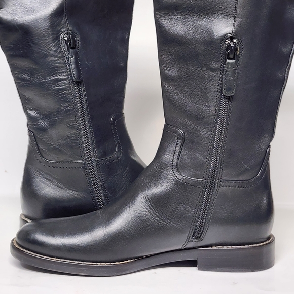 Cole Haan Harrington Knee High Riding Boot Black - Picture 2 of 10